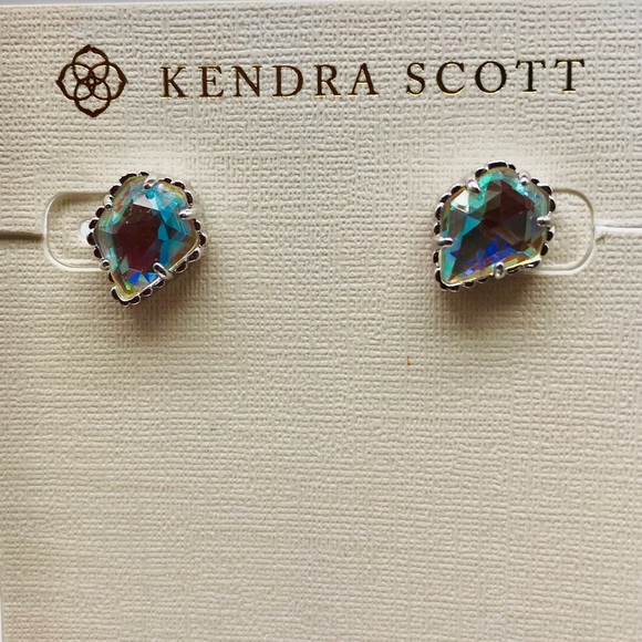 Kendra Scott Jewelry - Kendra Scott Tessas Dichroic Silver tone earrings